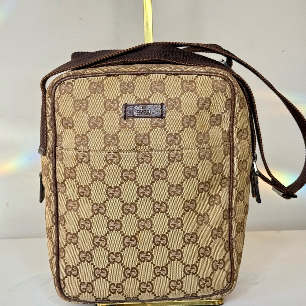 GUCCI GG Canvas Crossbody Bag